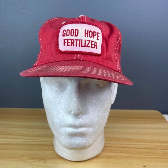 Other - Good Hope Fertilizer Patch Hat Red Snapback Trucker Agriculture Farm Man Cap